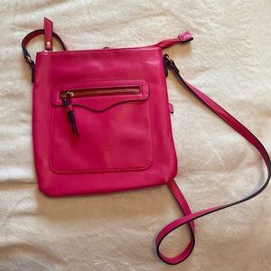Charming Charlie’s hot pink crossbody purse